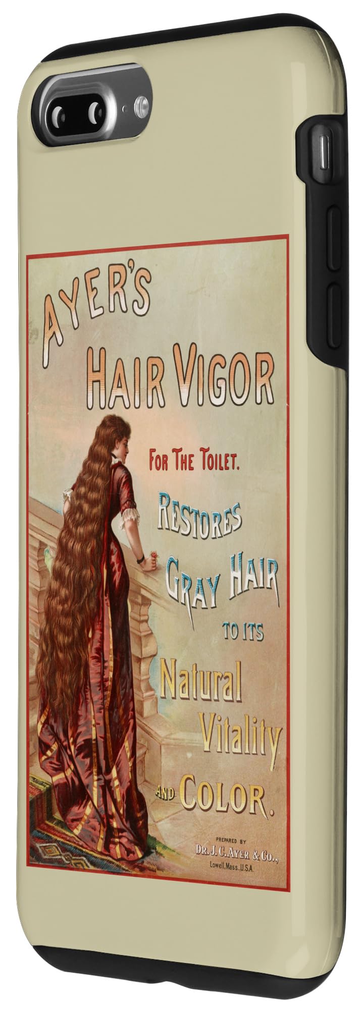 iPhone 7 Plus/8 Plus Vintage Ayre's Hair Vigor Ad Case - Image 2