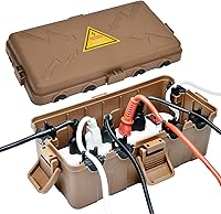 Vista 17 de Hrensaw Caja eléctrica grande para exteriores impermeable (12.5 x 8.5 x 5 pulgadas), cubiertas de salida impermeables IP54 para exteriores
