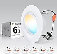 Vista 12 de ASD Retrofit - Luz LED empotrable con cardán de 4 pulgadas, bronce aceitado, 10 W, 811 LM, 2700/3000/3500/4000/5000 K, regulables, LED, Downlights