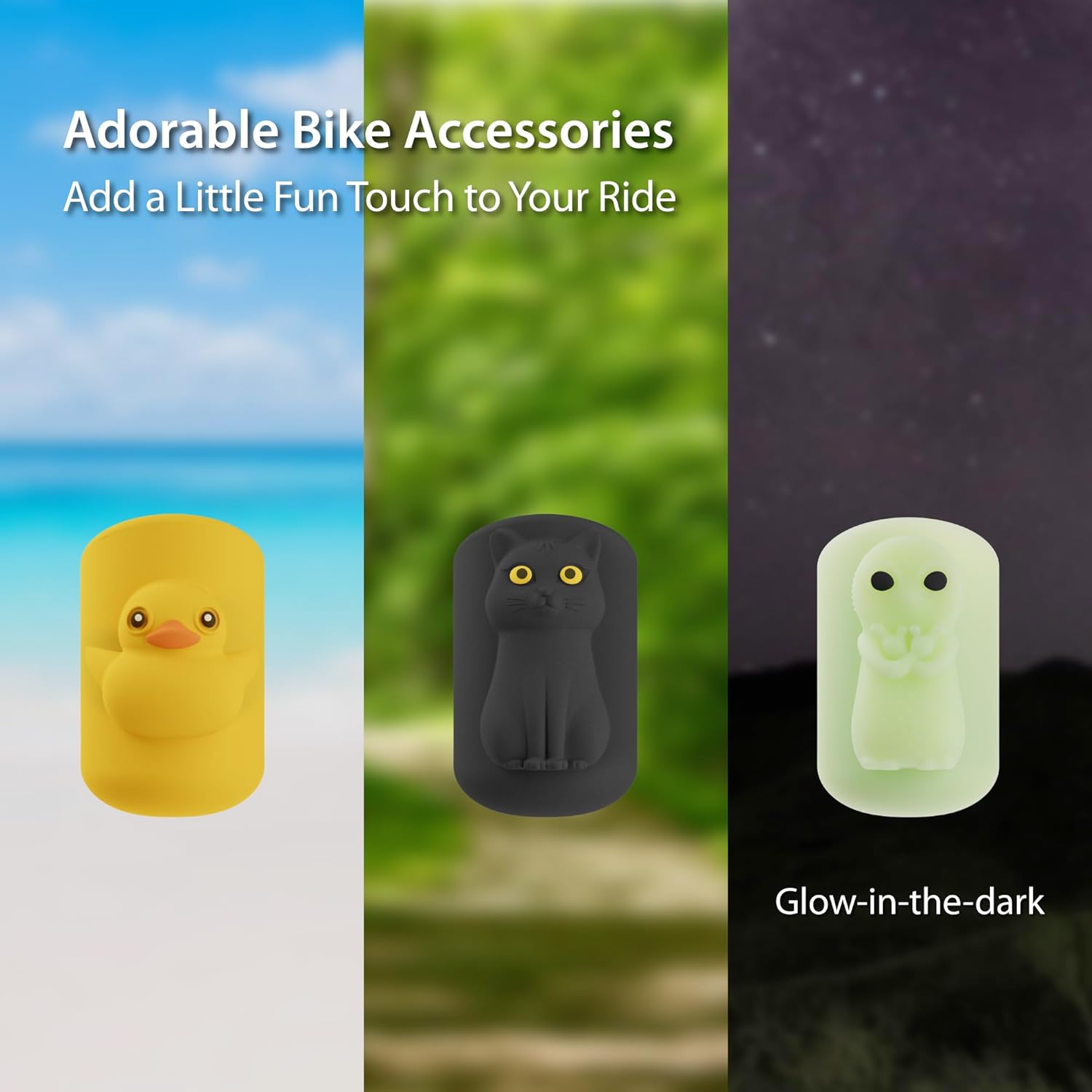 Bone Brake Lever Cover (2 Packs), Bike Brake Lever Protector, Scratch-Resistant & Waterproof Silicone Sleeve Cap, Cute Bicycle Shifter Handle Cover for Kids & Adults