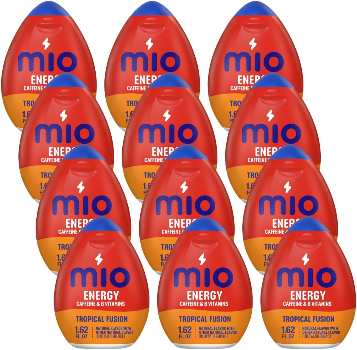 MiO Energy Tropical Fusion Naturally Flavored Liquid Water Enhancer 1.62 Fl Oz (Pack of 12)