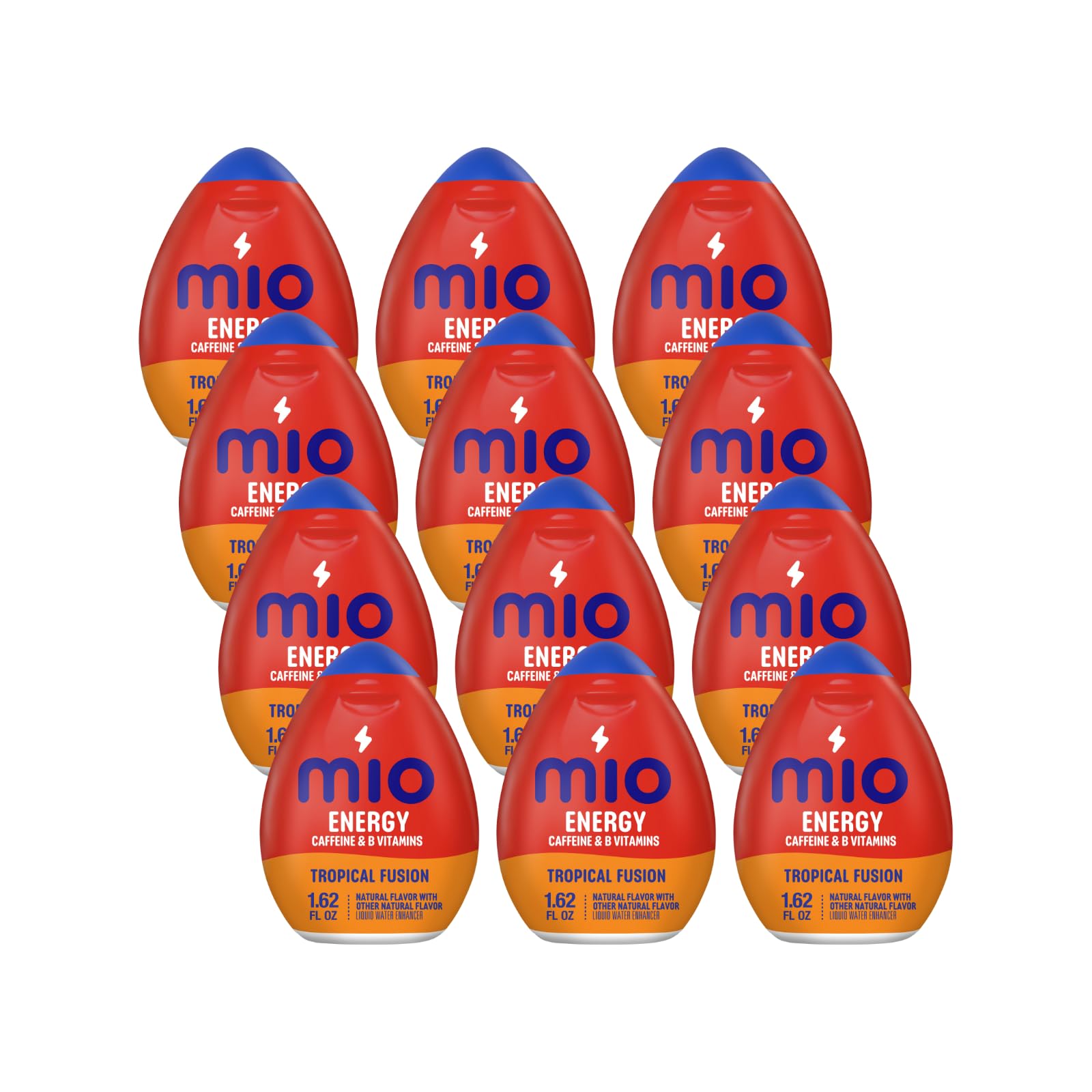 MiO Energy Tropical Fusion Naturally Flavored Liquid Water Enhancer 1.62 Fl Oz (Pack of 12)