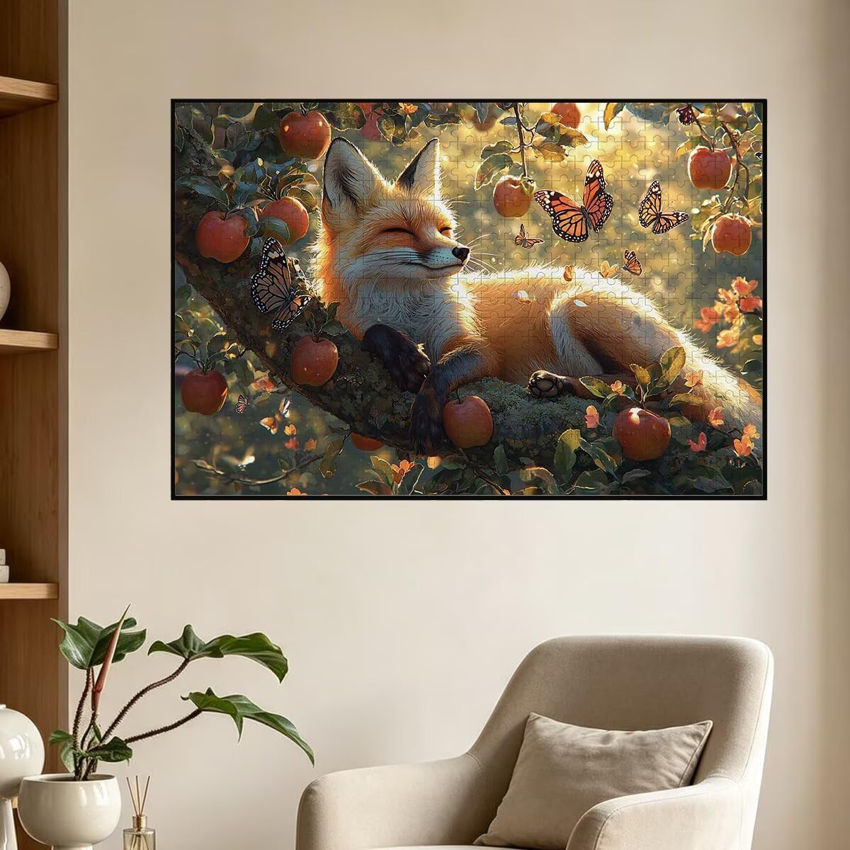 Puzzle 1500 sztuk Fox Drewniane Puzzle Dla Dorosłych 87x57cm -1431