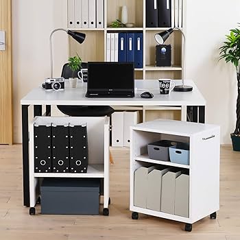 Amazon.co.jp: 白井産業 デスクサイドに便利 サイドワゴン