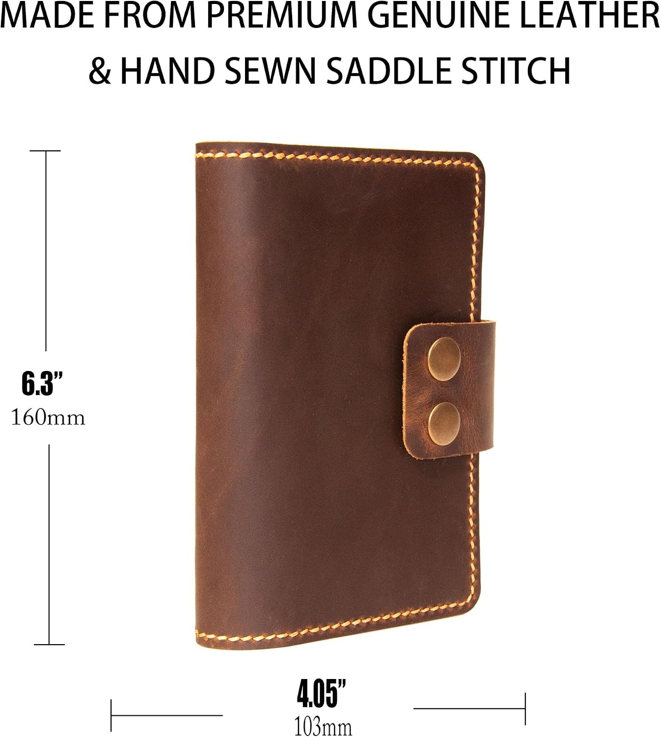 Personalized Leather Journal Cover With Pen Holder For Field Notes 3.5" X 5.5" For Moleskine, Handmade Vintage Leather Cover For Notebooks,Customized Gifts image 5