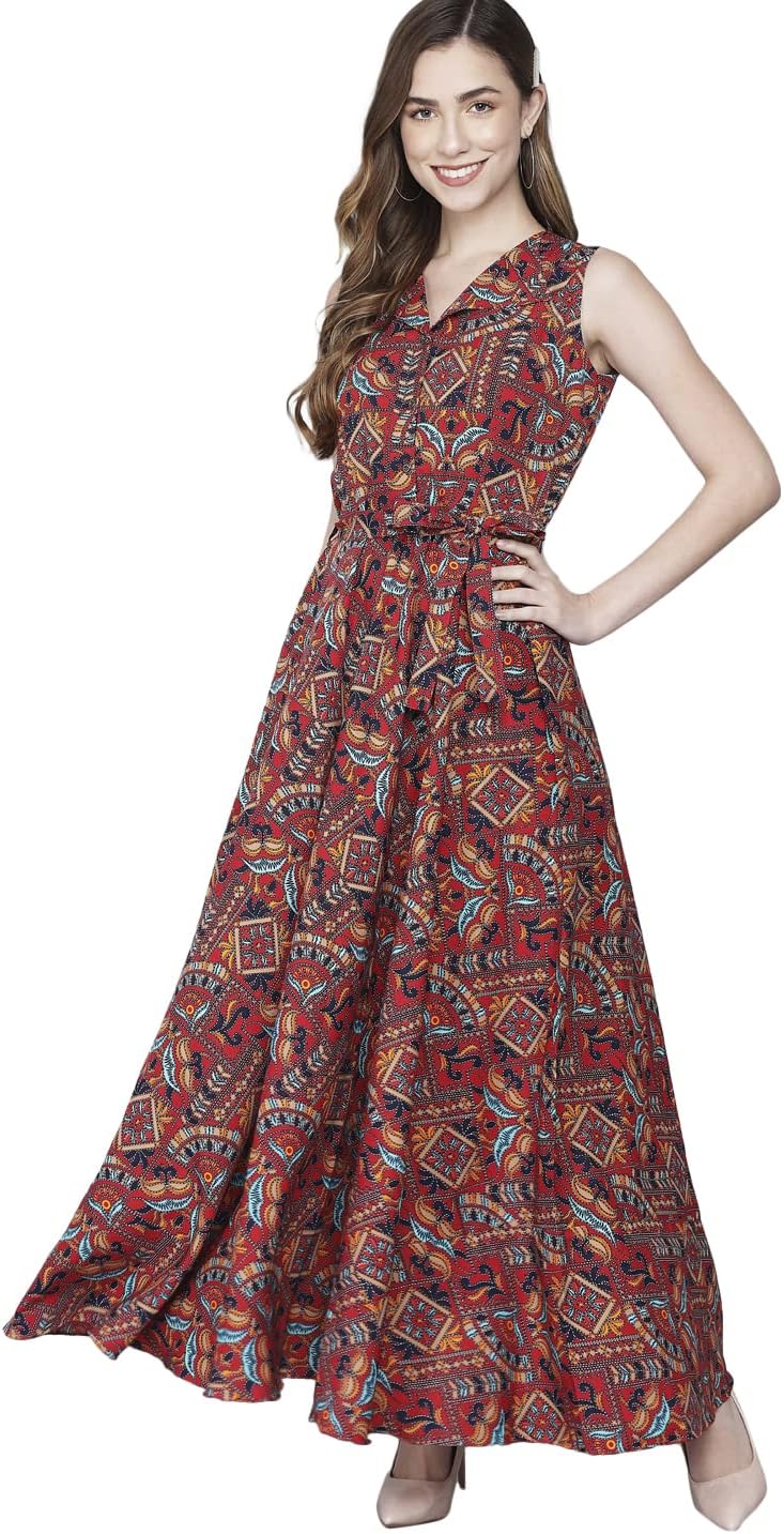 Rudraaksha Stylish and Trendy Maxi Dress for Women