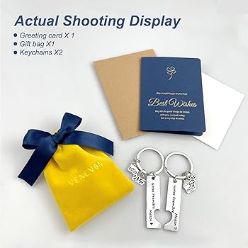 Portachiavi Coppia 'Casa Dolce Casa' Con Biglietto Auguri - Regalo Perfetto Per Inaugurazione Casa Nuova - Foto 6