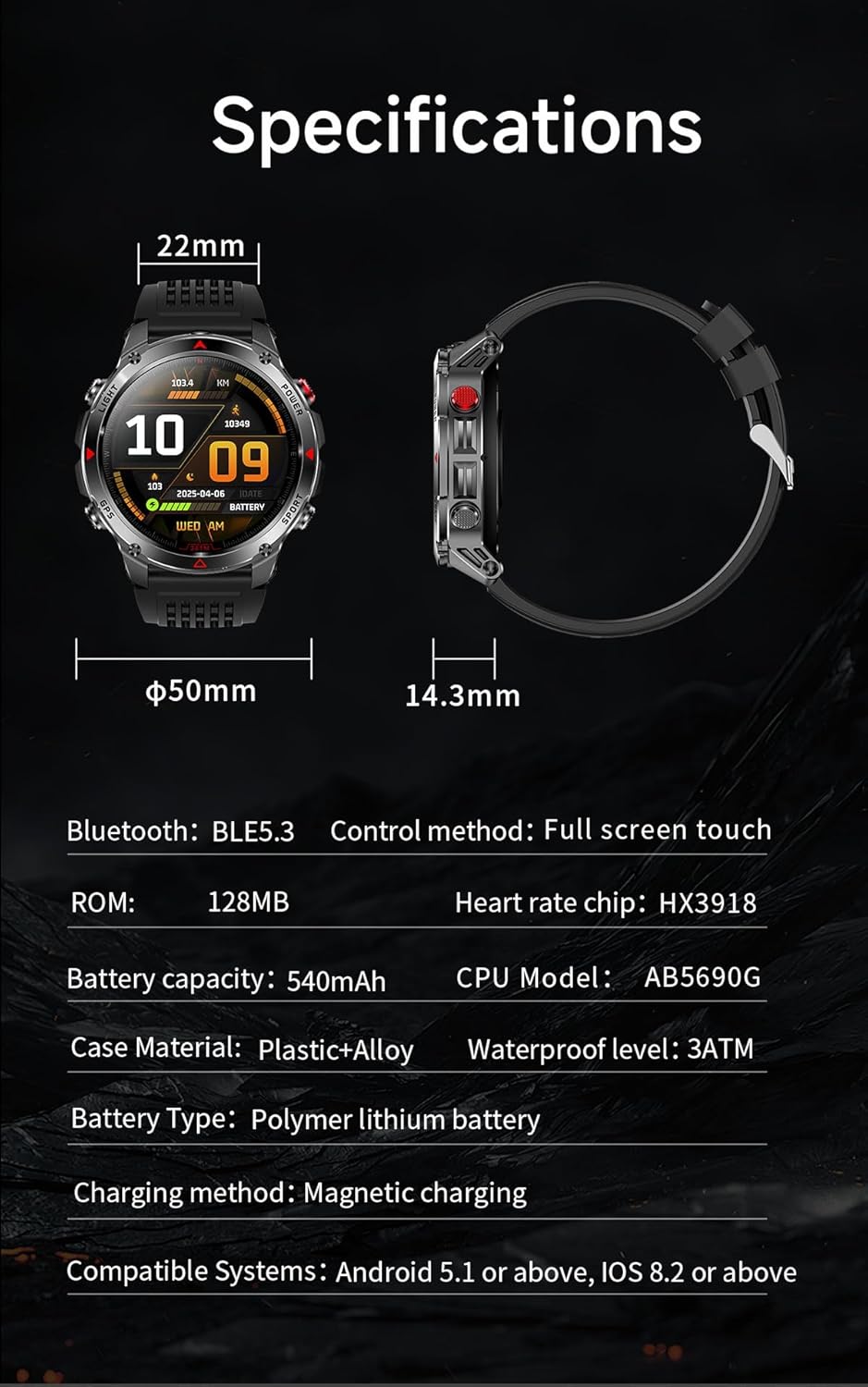 GPS Running Watch with Bluetooth Call, 1.46" IPS Full Touch Display, Heart Rate & Sleep Monitor, Multi-Sport Modes, Waterproof Fitness Smartwatch for Men Women (Silver Gray)