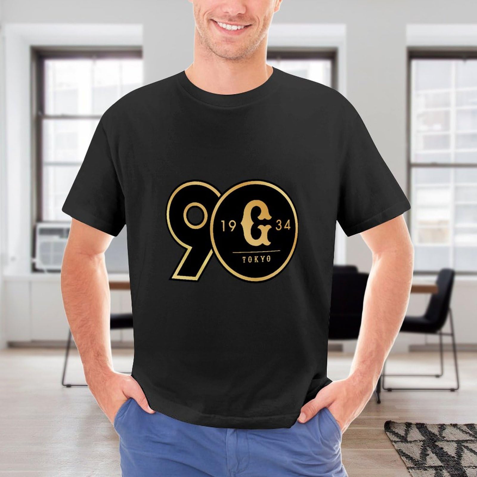 Amazon.co.jp: メンズ Tシャツ 読売ジャイアンツ 90周年 大きいサイズ