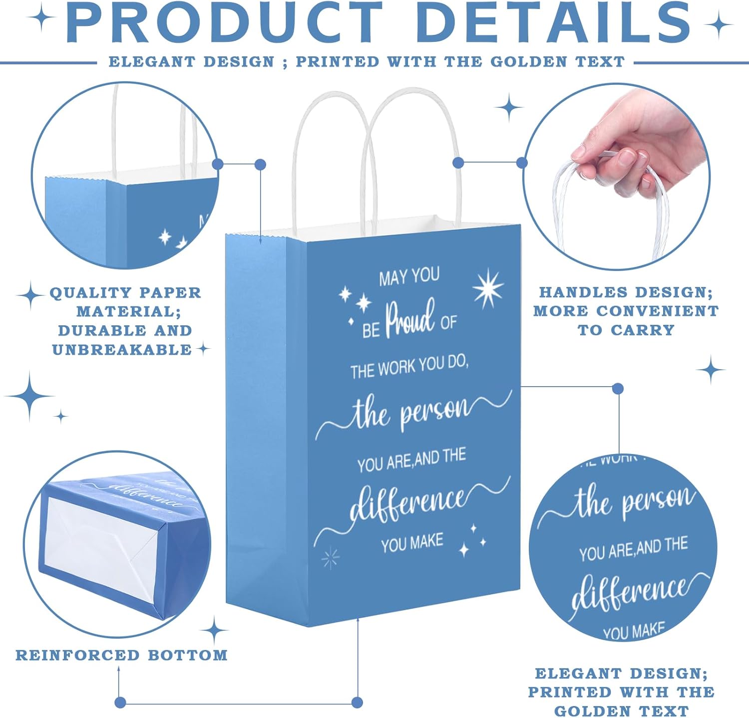 Gueevin 40 Pcs Employee Valentines Gifts for Team Work Staff Employee Appreciation Thank You Bulk Bags for Holiday Corporate Gifts Bulk Nurse Gift(Appreciation,Morandi) - Image 4