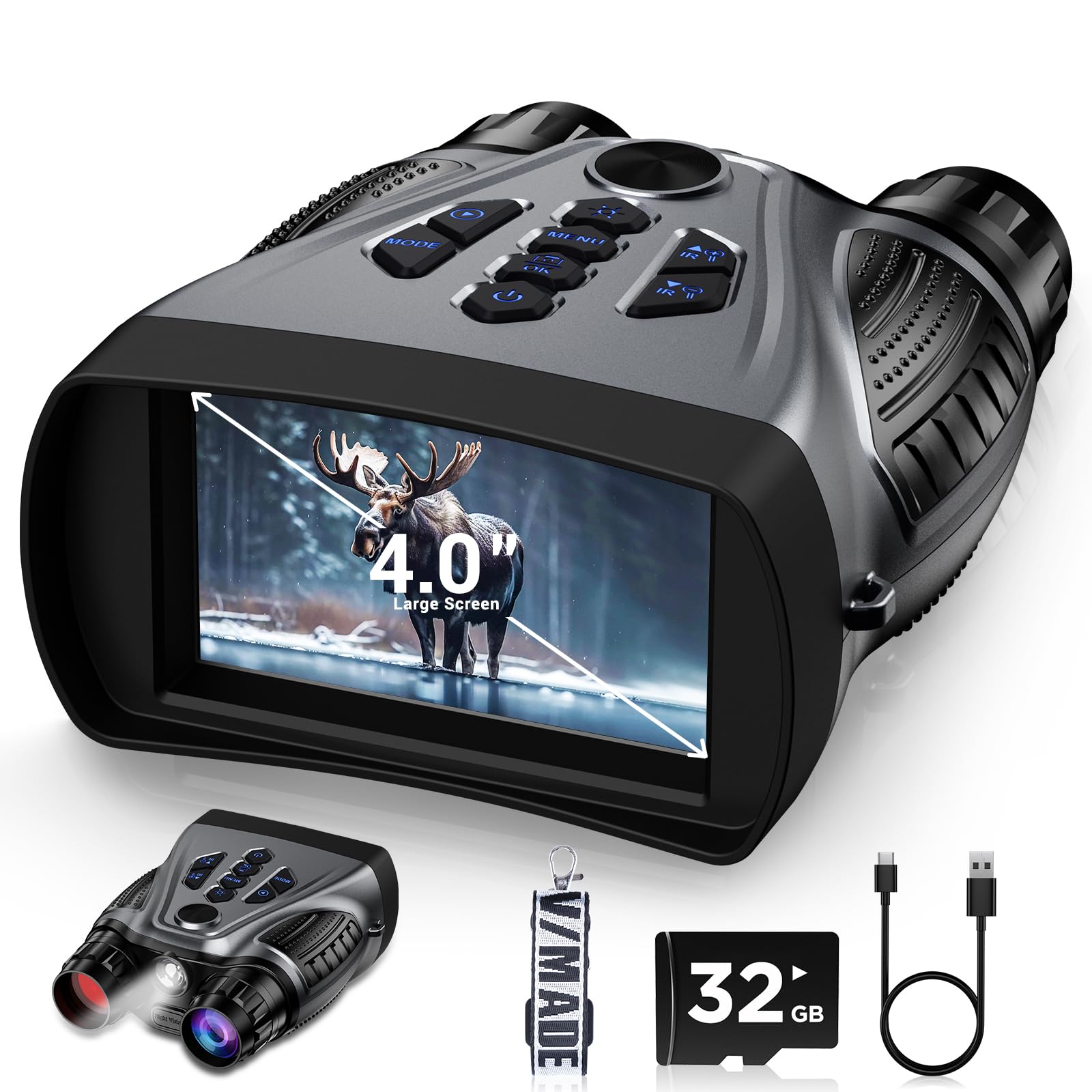 Amazon.com: BUSHBINOC Night Vision Goggles, 4K Night Vision