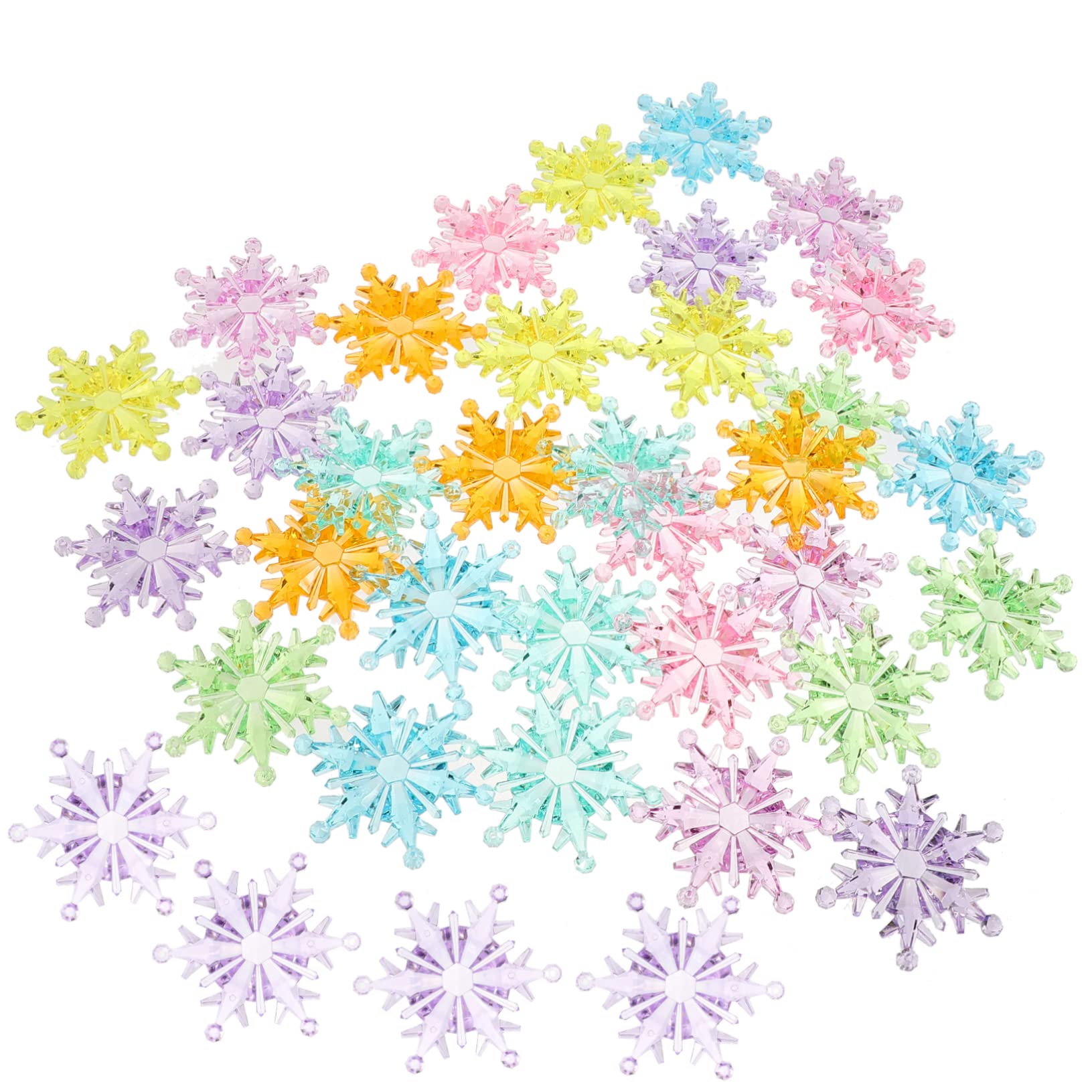 Mikinona Snowflakes for Crafting Acrylic Creative Toys 350g Bag Fairy Tale Scene Decorations Holiday Decorations Toys