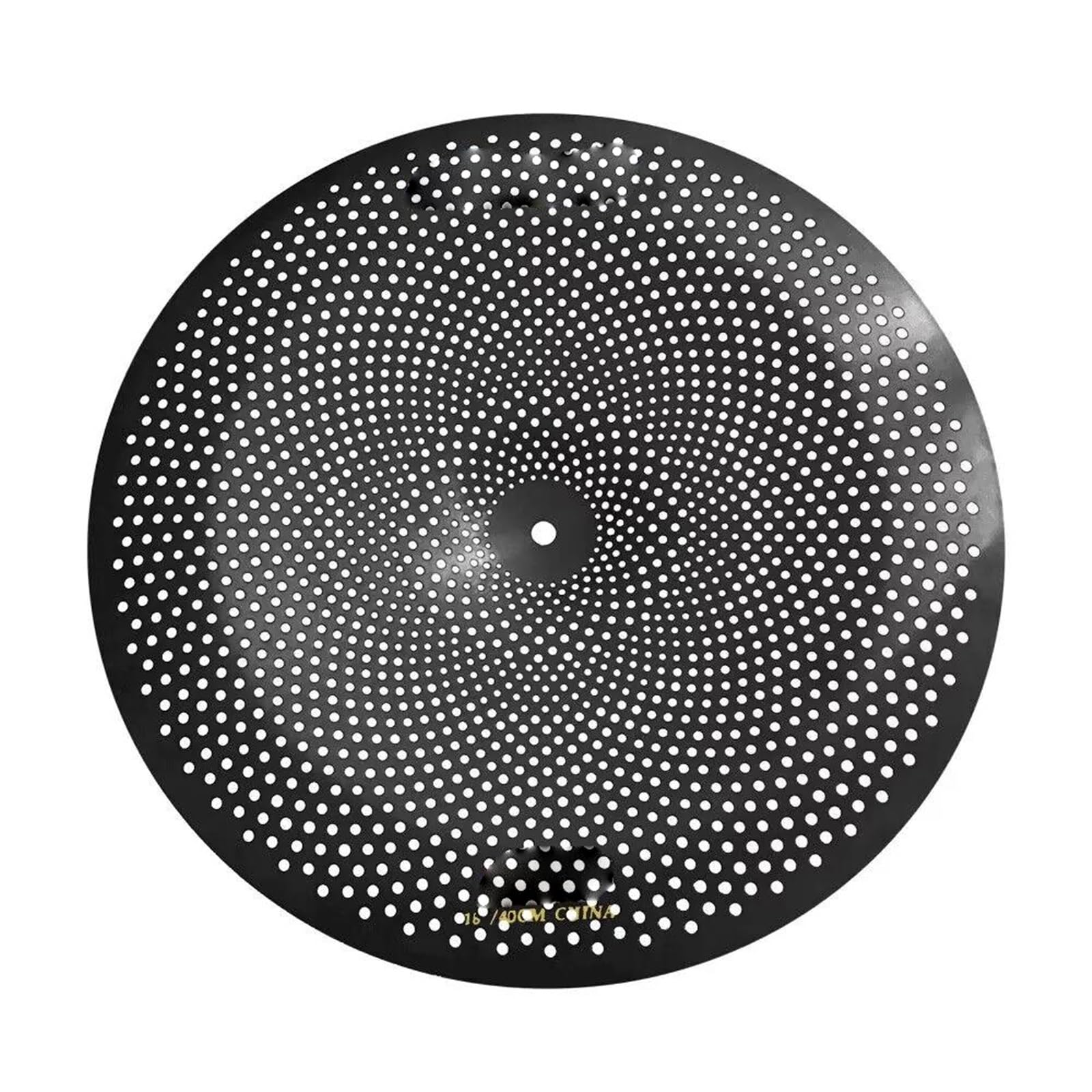 Standard Cymbales Accessoires D'instruments De Percussion À Cymbale Muette De Couleur Noire 16 Pouces Adaptés Aux Ensembles Batterie