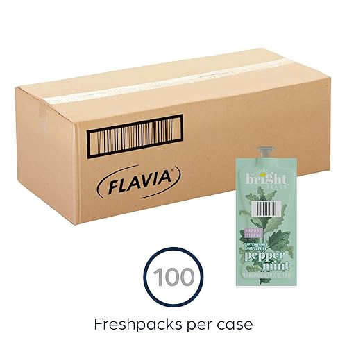 Miniatura 6 de The Bright Tea Co. - Paquete de té de hierbas de menta fresco para cerveceros Flavia (paquete de 100 paquetes frescos)