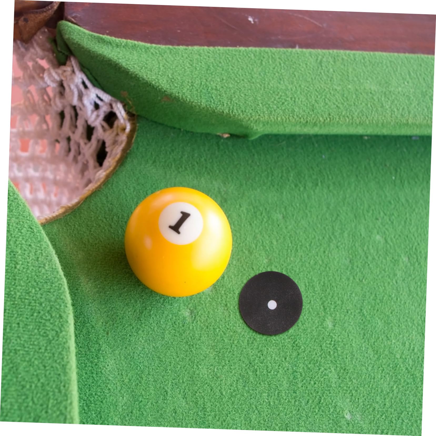 2 Feuilles De Marqueurs Noirs Pour Table De Billard – Autocollants Ronds, Tissu Tissé, Amovibles