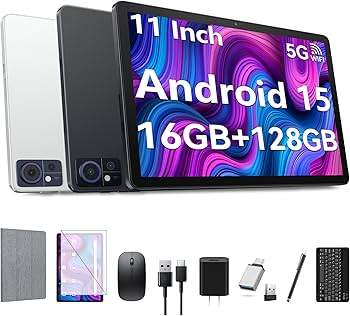 Amazon.com: Tablet 11 inch 2025 Latest Android 15 Tablet with