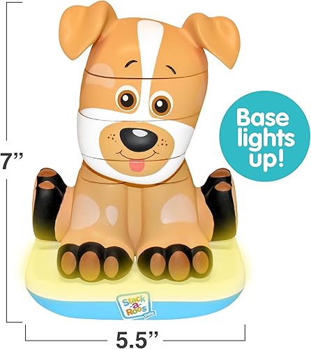 Vista 42 de Stack-a-Roos Baby Horse por Salus Brands - Juguete apilable de animales, juguete educativo de aprendizaje temprano para bebés y niños pequeños, a