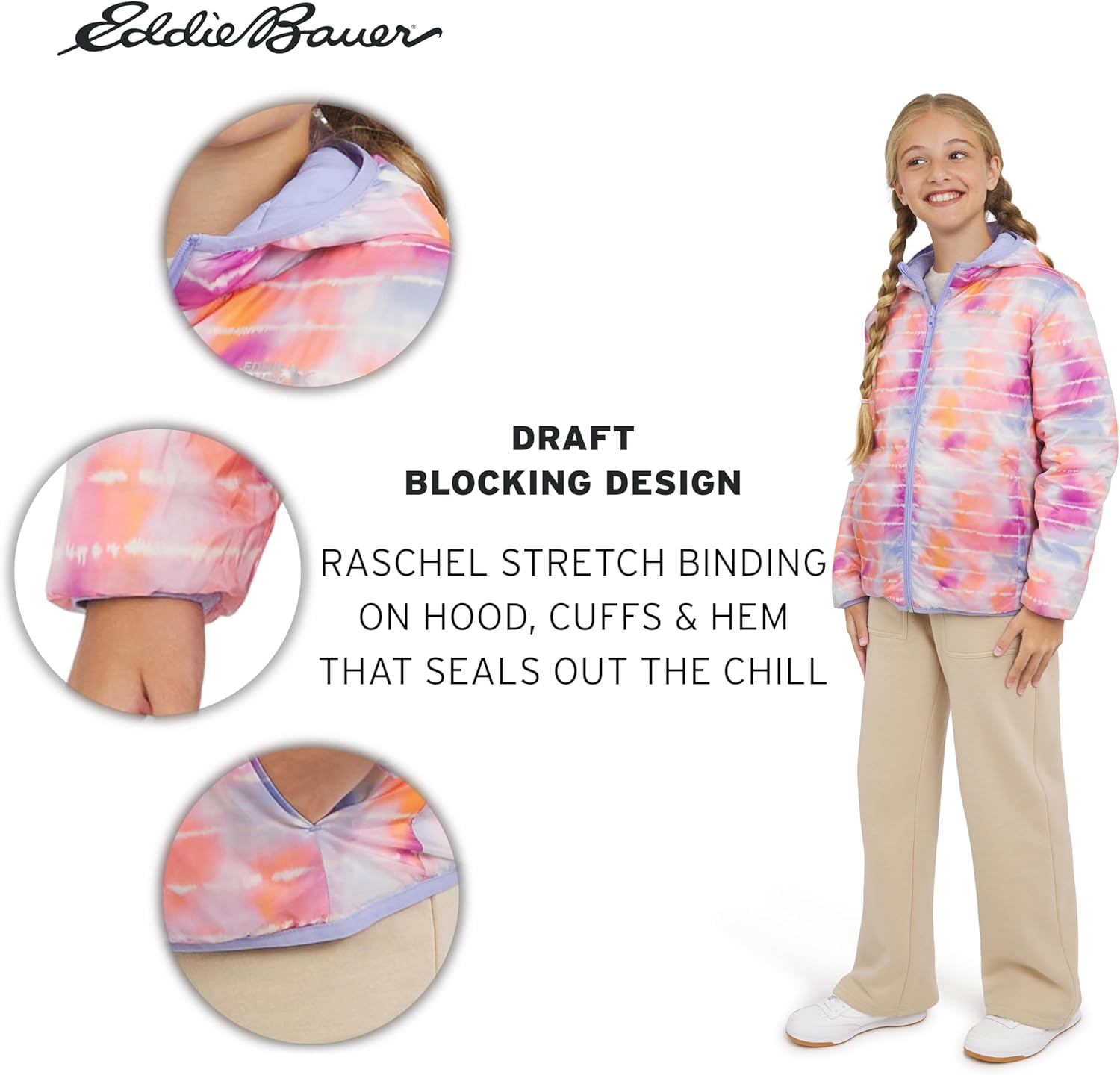 Eddie Bauer girls Cirruslite Reversible Lightweight Down Puffer Jacket - Image 4