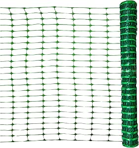 horizont Absperrzaun Kunststoff, 50 m lang, 1 m hoch, grün, beweglicher