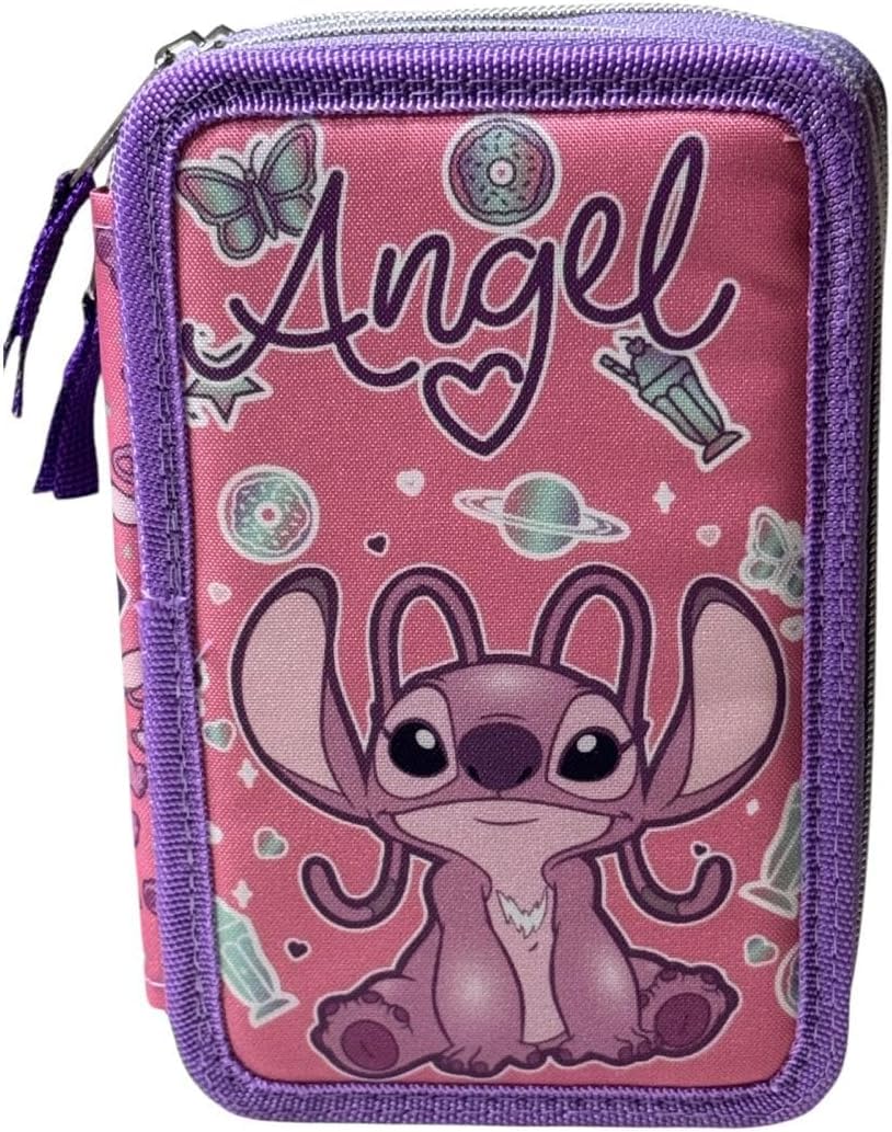 PELLECCHIA 1969 |Schoolpack Zaino con Astuccio 3 Scomparti, Scuola e Tempo Libero, Bambini e Ragazzi, Multizip, Pennarelli, Pastelli, Accessori, Bambino, Bambina