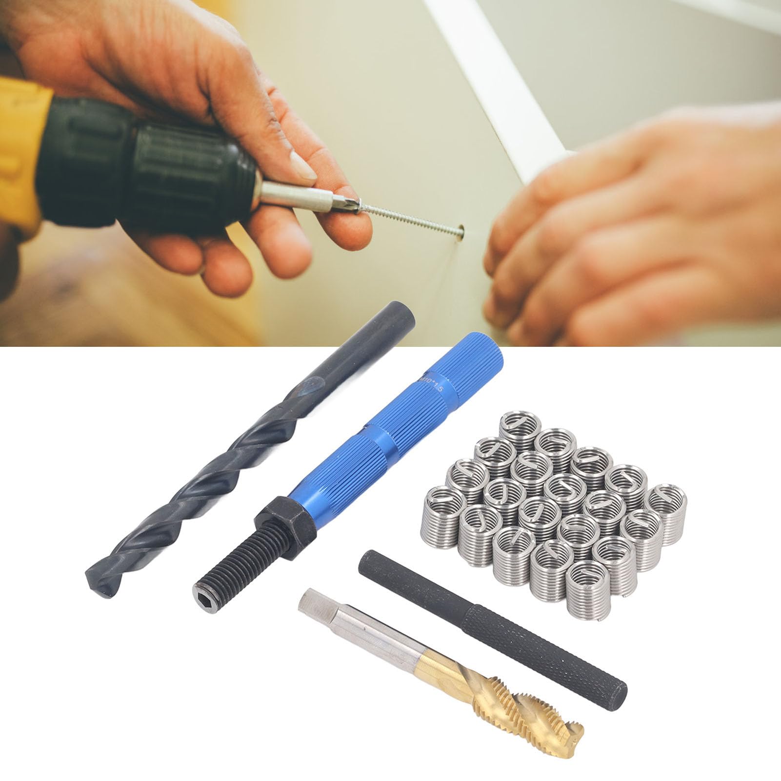 Kit di Riparazione del Thread metrico Strong Insert Connection Kit di Manutenzione per la Meccanica