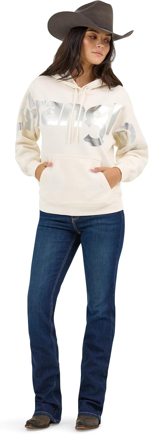 Wrangler Women's Retro Classic White Hoodie - Image 5