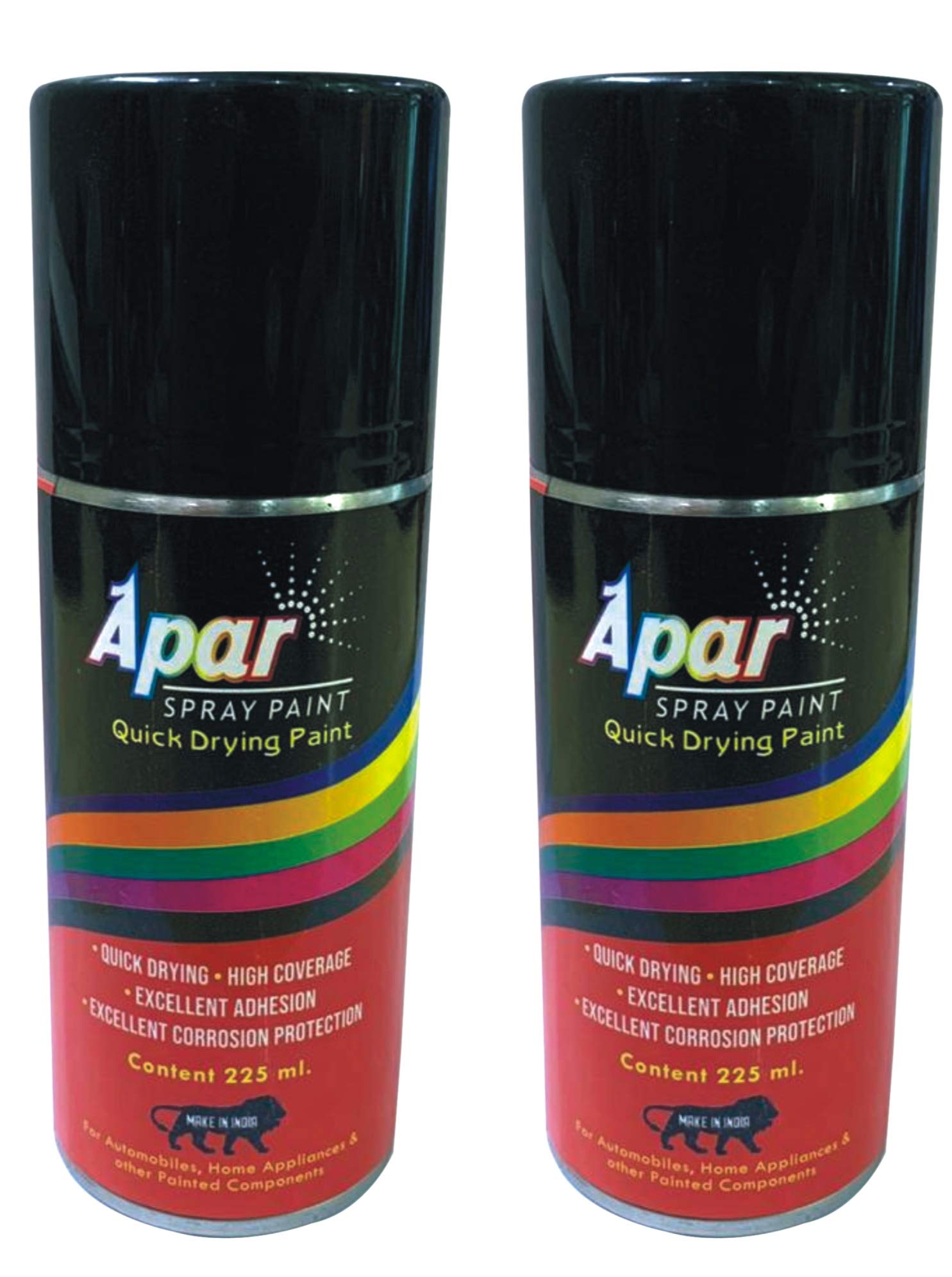 APAR Automotive Spray Paint Typhoon Silver (RC Colour Name) + GC Compatible for Hyundai Cars -225 ml (Pack of 2-Pcs)