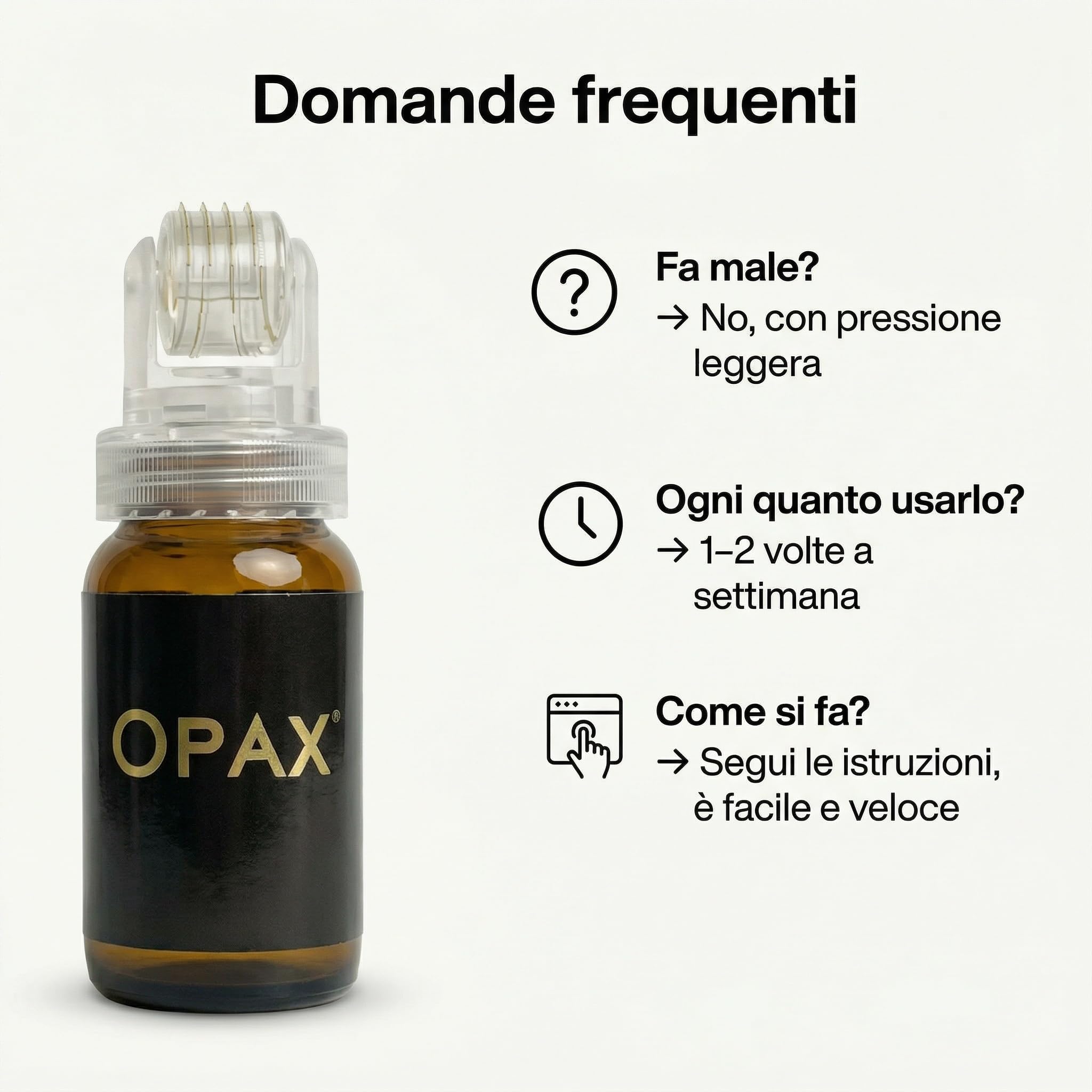 Derma roller cheveux, produit pour la perte de cheveux, renforce et stimule