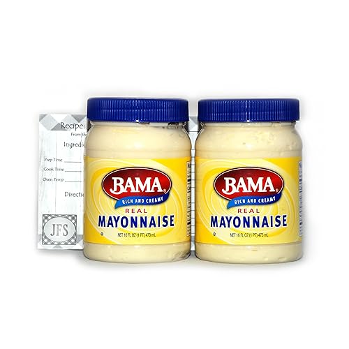 Bama Real Mayonesa - Paquete de 2 con exclusiva tarjeta de recetas JFS