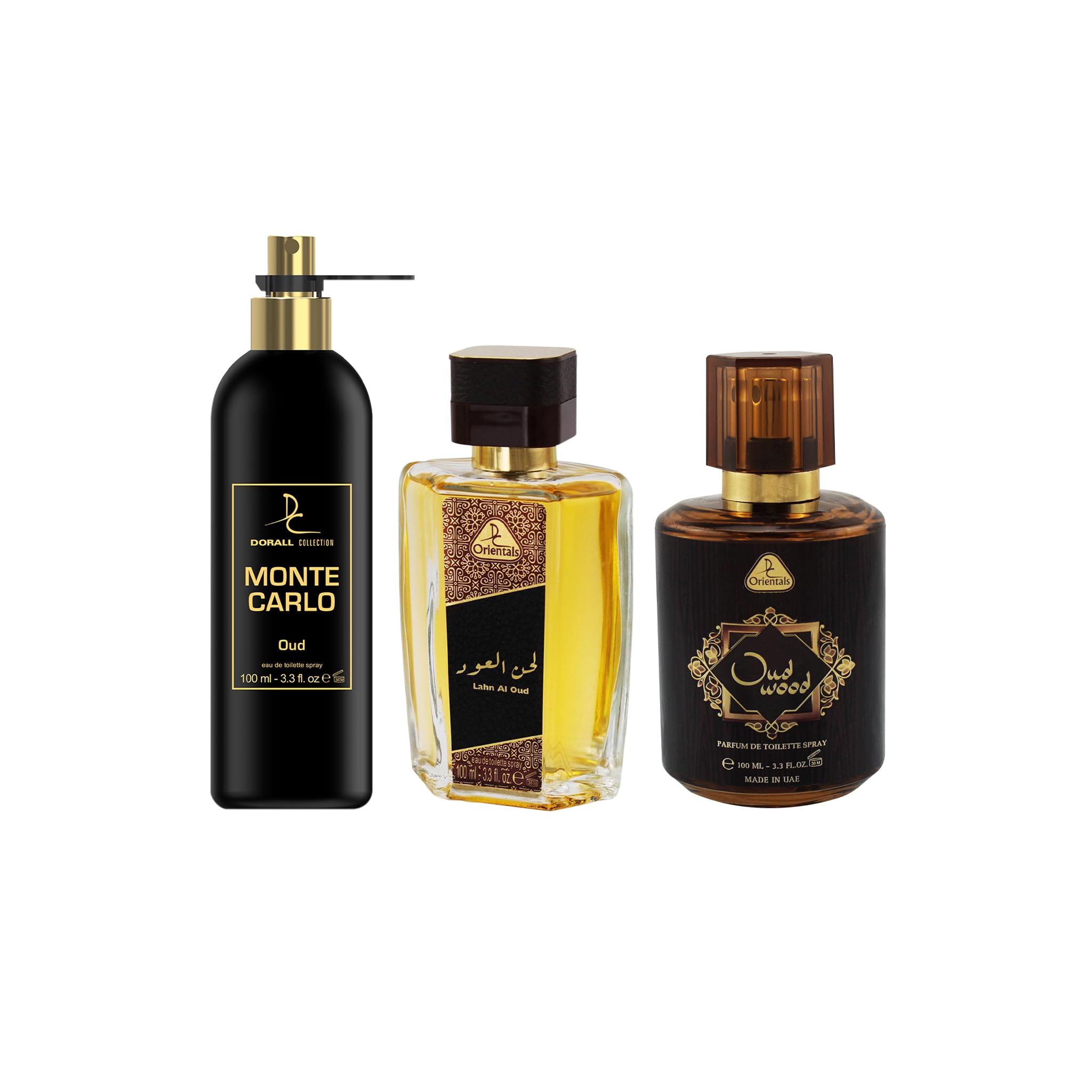 Dorall Collection Oriental Monte Carlo Oud + Lahn AI Oud + Oud Wood EDT Set 100ml (Pack of 3)-image-2