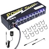 Power Supply for Guitar Effect Pedals 10 Isolated DC Output 9V/12V/18V for Effect Pedal with Separate Short-Circuit Protection