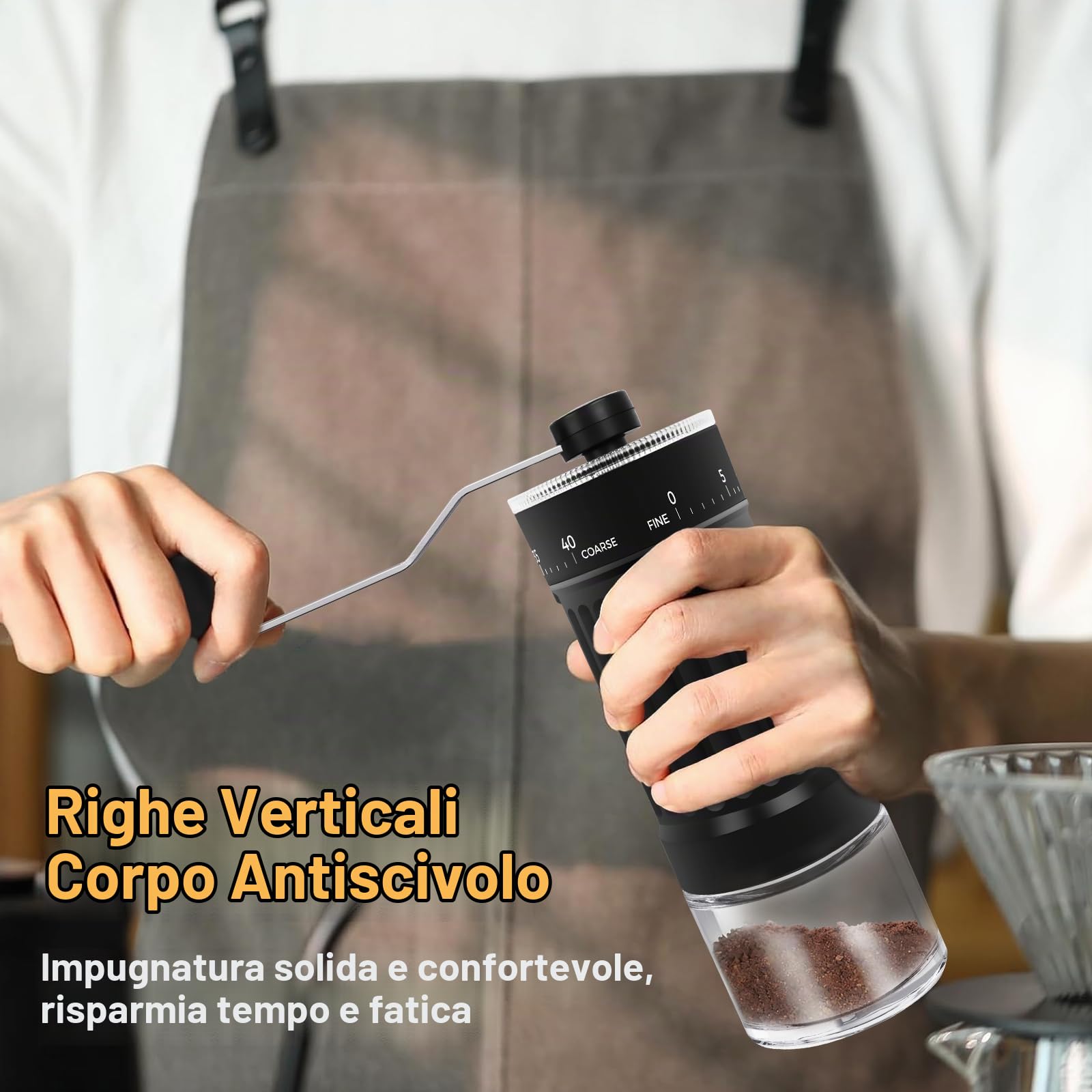 Corpower Macinacaffè Manuale Esterno Regolabile — immagine 3 di 13