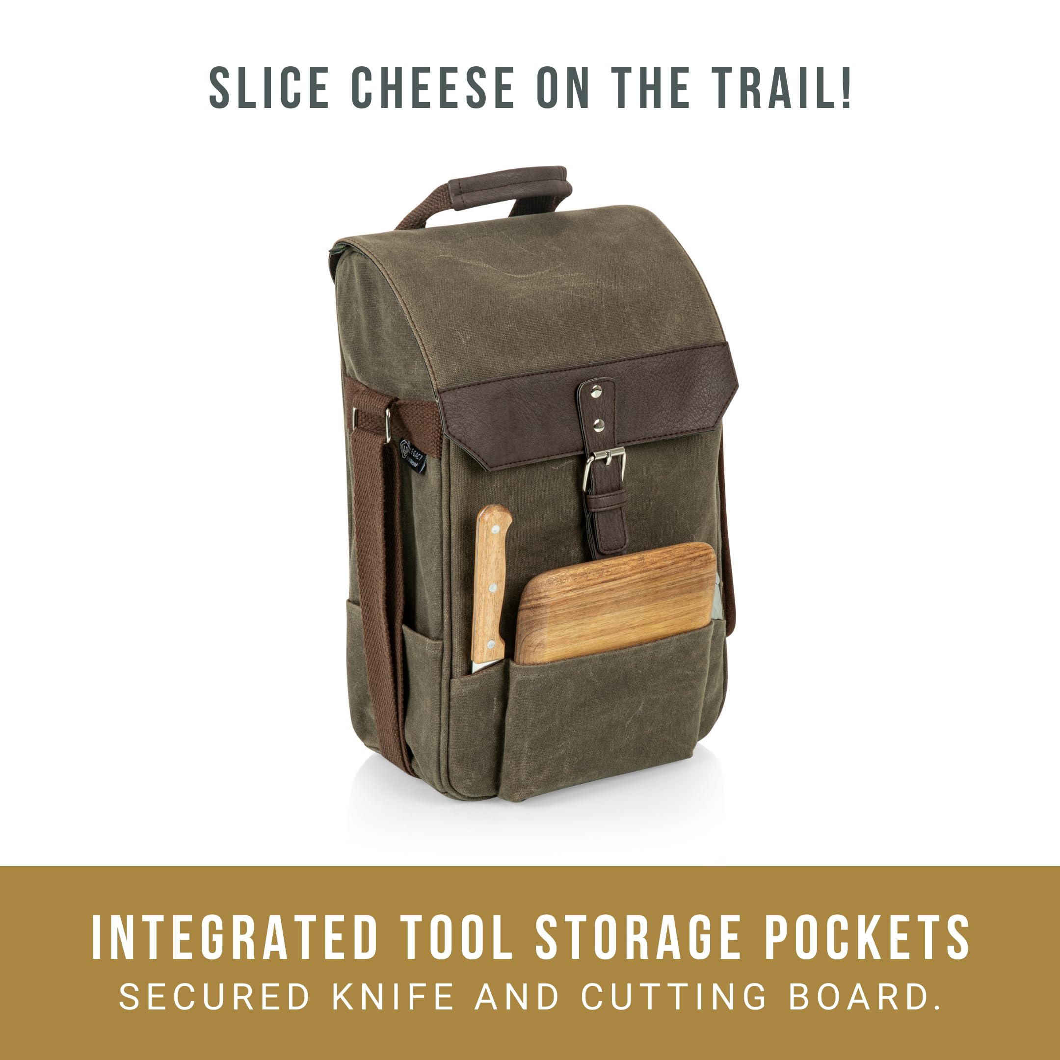 Amazon.com: PICNIC TIME 2 Bottle Insulated Wine Bag with Cheese