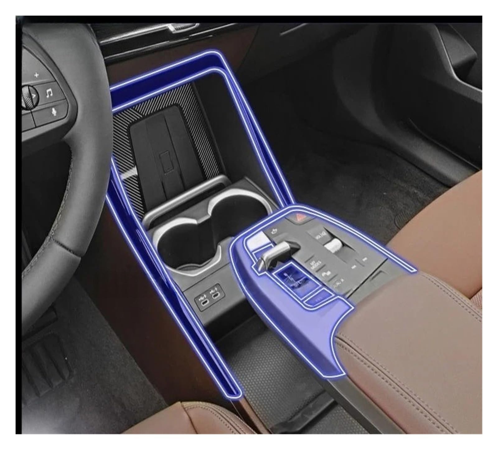 Für B X1 IX1 22-24 U11 Auto Interior Center Konsole Transparente TPU Schutz Film Anti-Scratch Reparatur Zubehör Refit Instrumentenbrett Folie