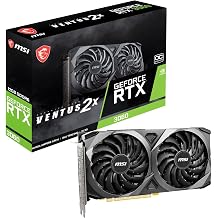 msi Gaming GeForce RTX 3060 Ventus 2X 12G OC V1 Graphics Card - 15 Gbps GDRR6 Boost Clock 1807 MHz 192-Bit HDMI/DP PCIe 4 Torx Twin Fan Ampere