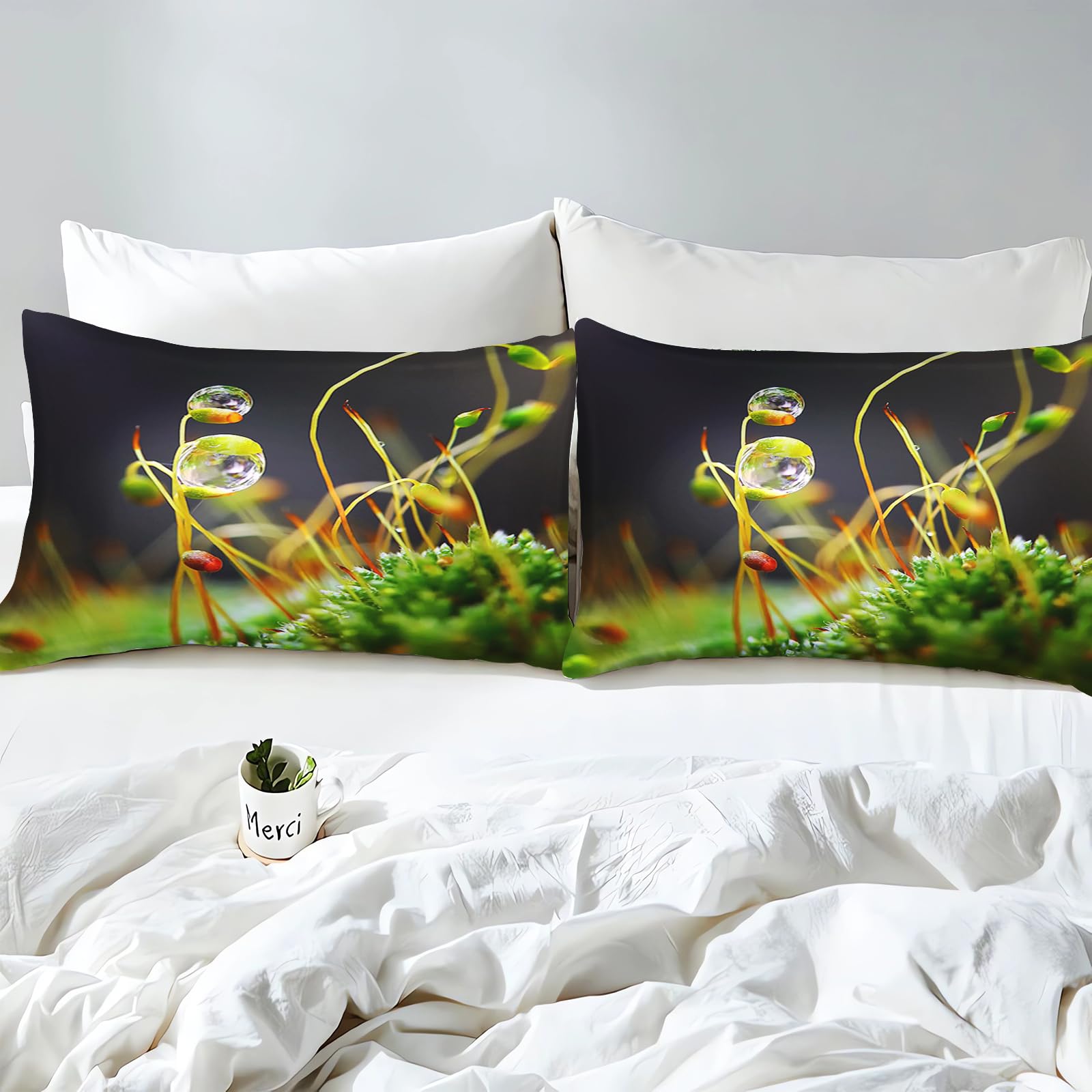Gocce di pioggia Ropa de Cama, gocce di pioggia Ropa de Cama Infantil Estampada 3D, Microfibra, Con Funda de Almohada, Multicolor (220 x 260 cm, 6)