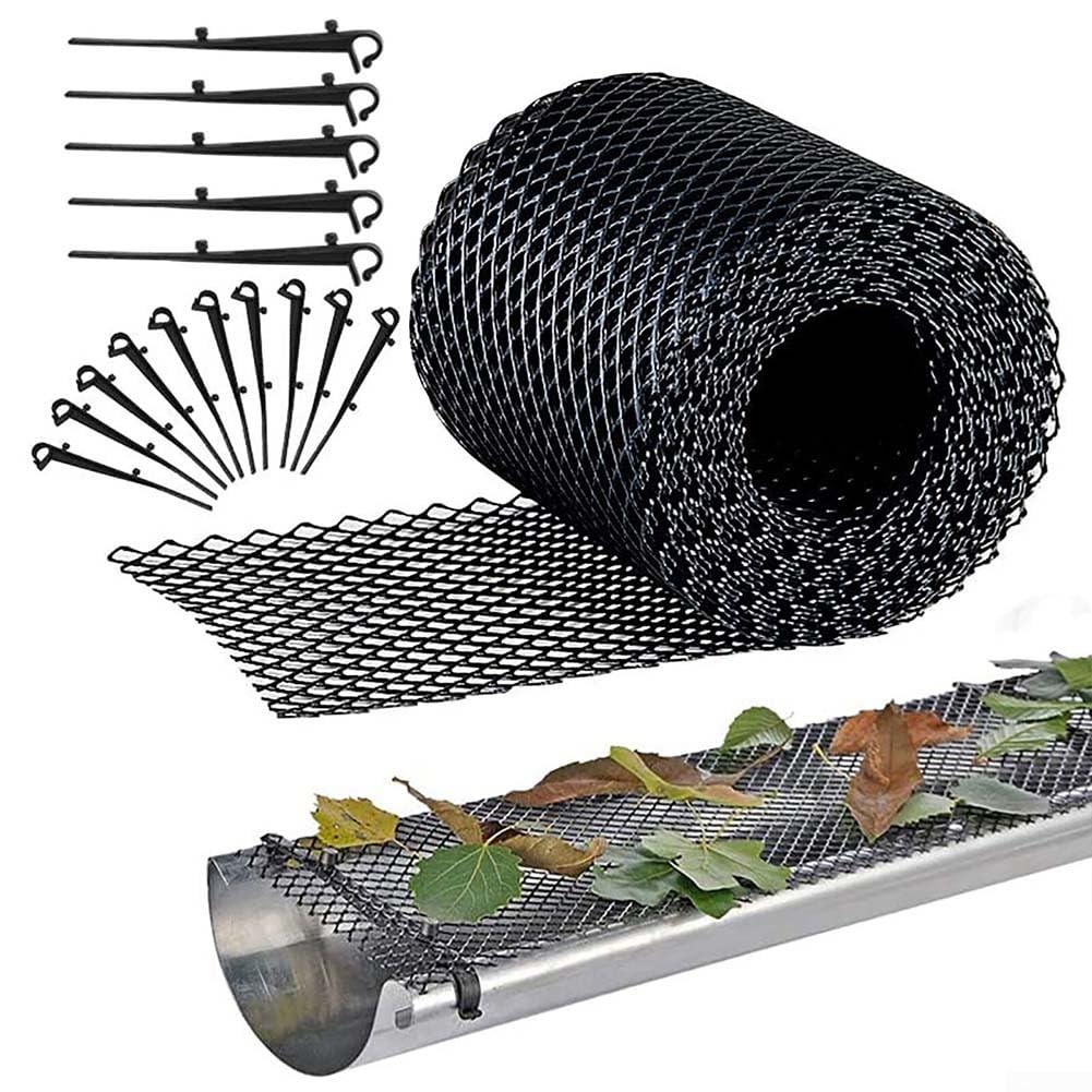 Grille de protection de gouttière en maille 15 cm rouleau prévention