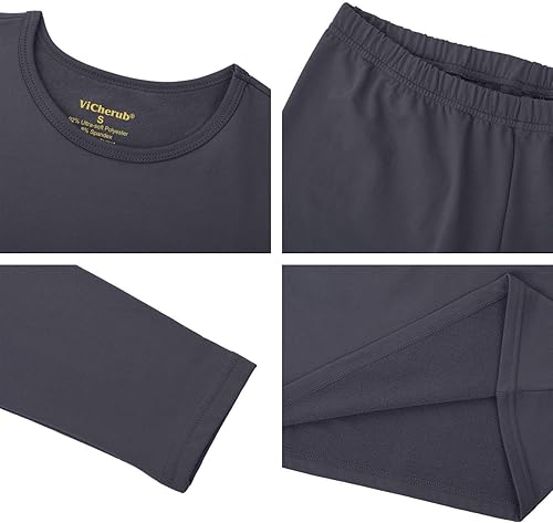 Miniatura 6 de Conjunto de ropa interior térmica para niñas con tejido polar térmico en parte superior e inferior