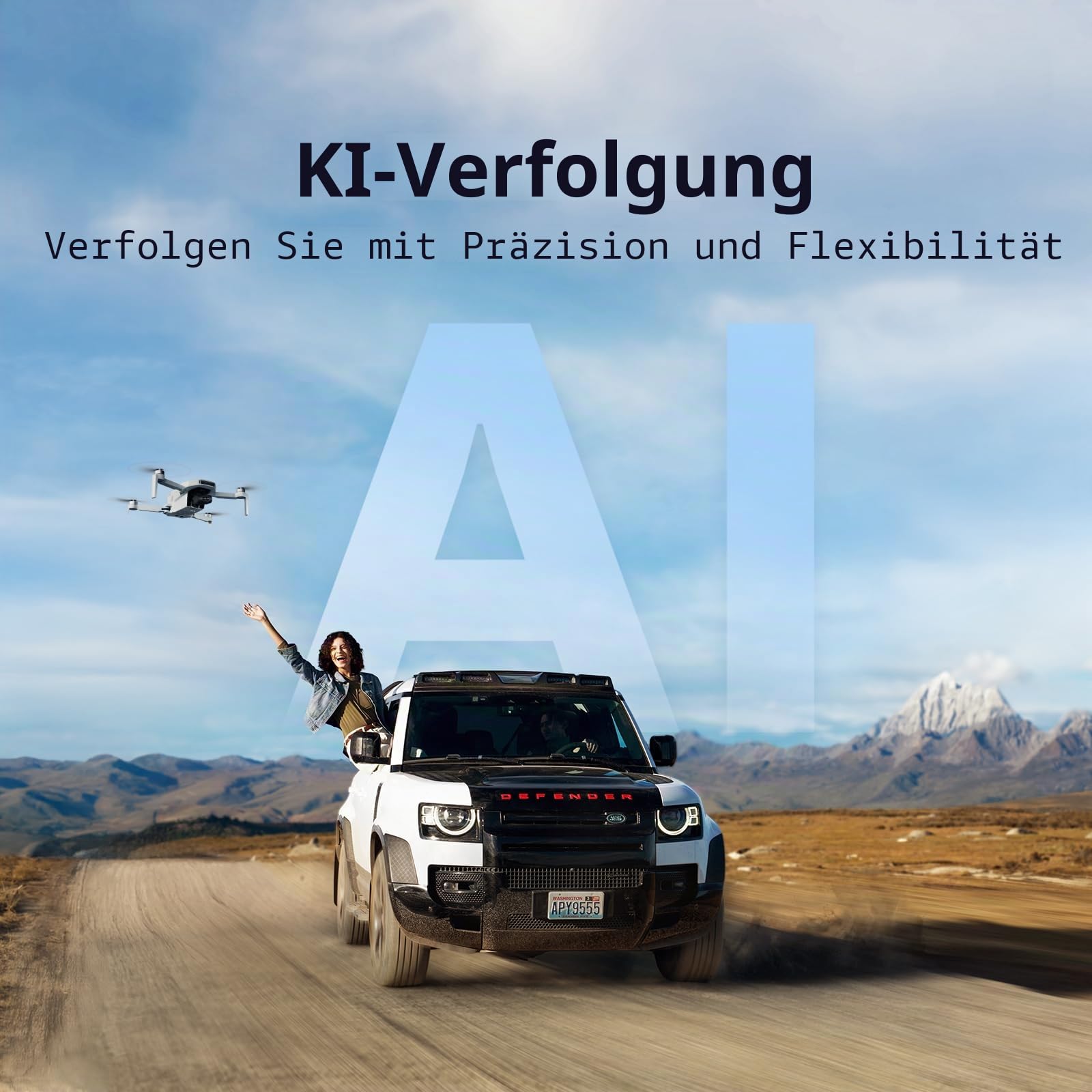 Potensic ATOM 2 GPS Drohne mit Kamera Fly More Combo, Bundle inkl. Ersatzpropeller-Set