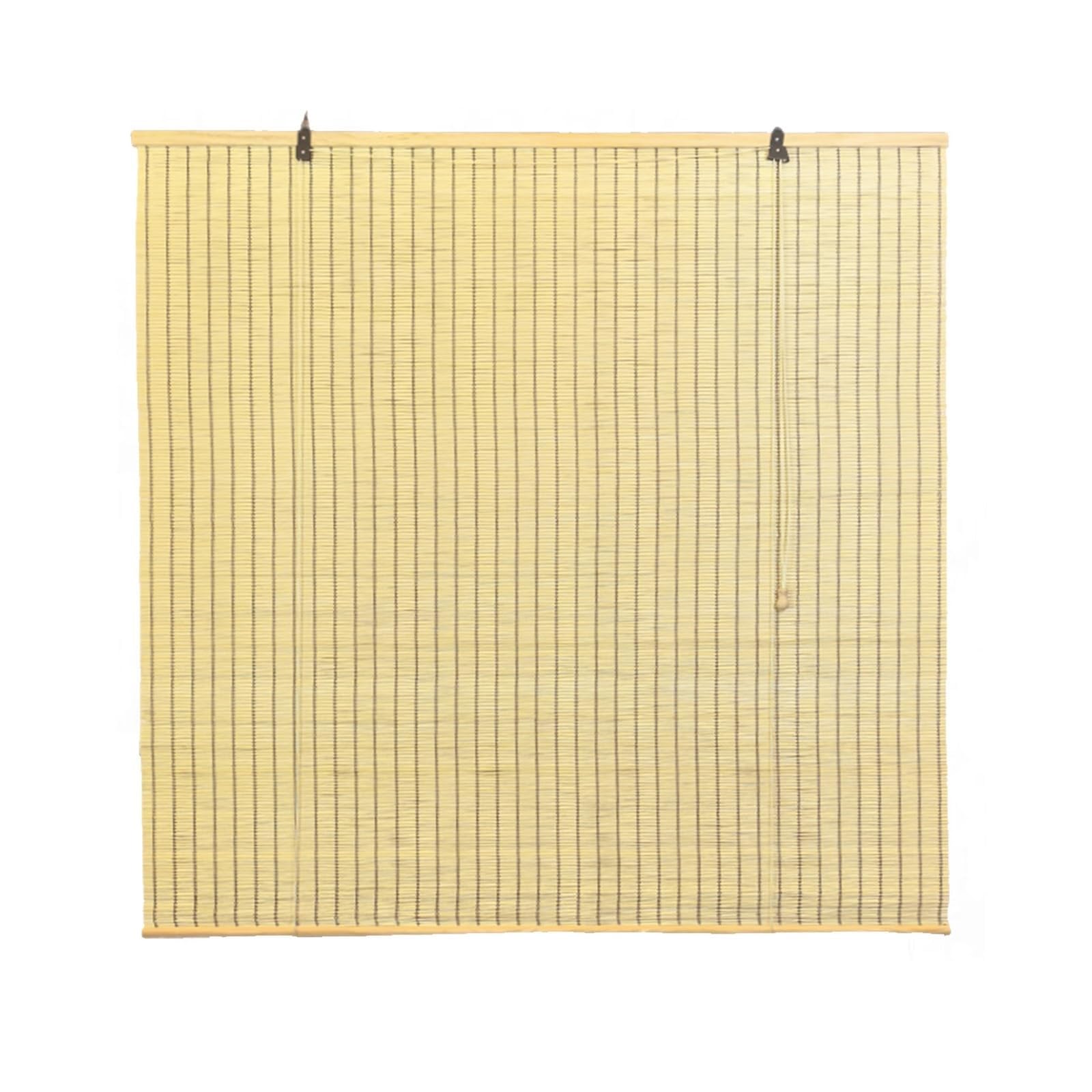 Natural Bamboo Roller Blinds For Windows,Roman Shades With Lift,Blackout Sun Shade Curtain,Anti-UV Privacy Protection,for Indoor/Outdoor/Garden,Customizable(130W x 300H cm)