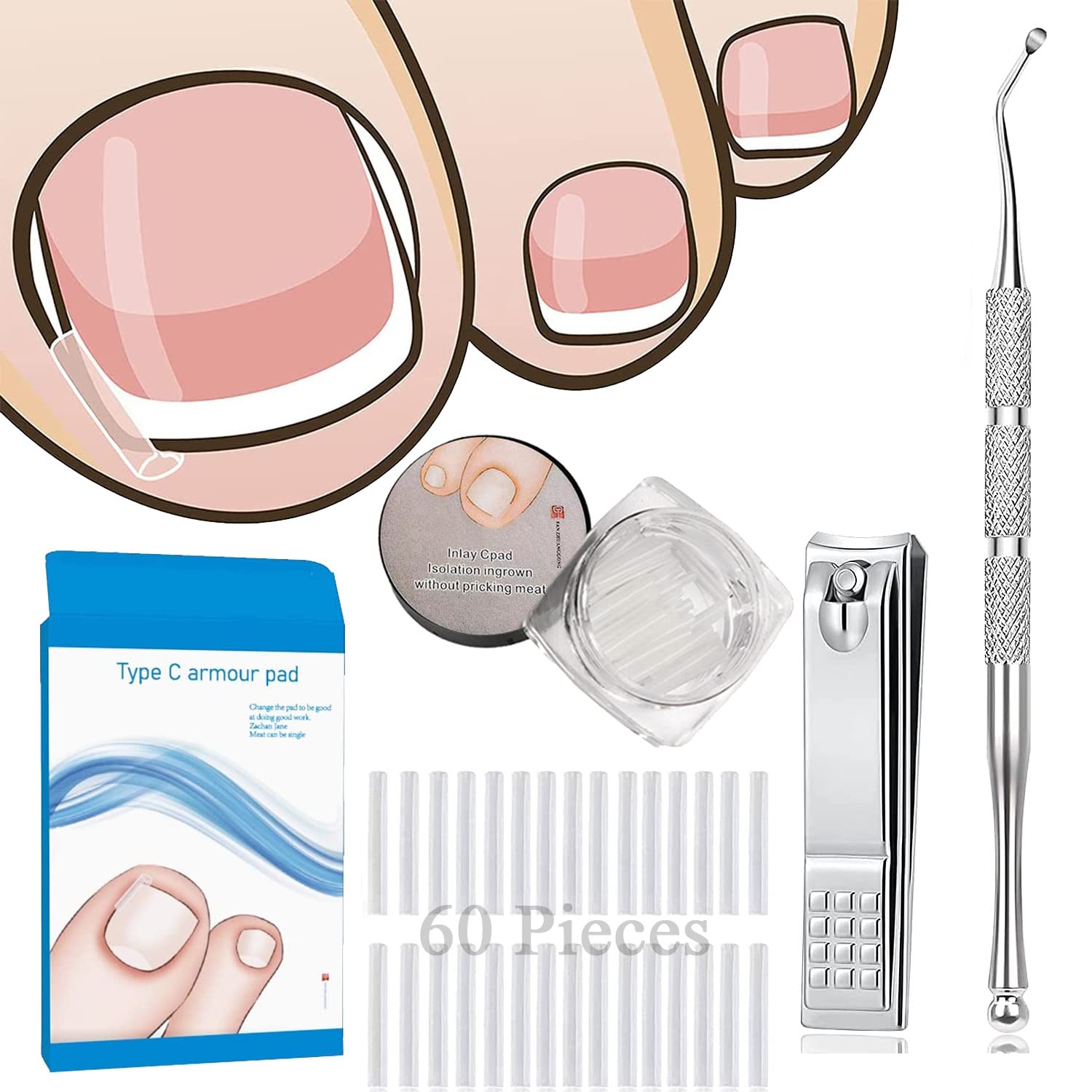 Buy Ingrown Toenail Pedicure Tool Brace Toenails Thick Paronychia