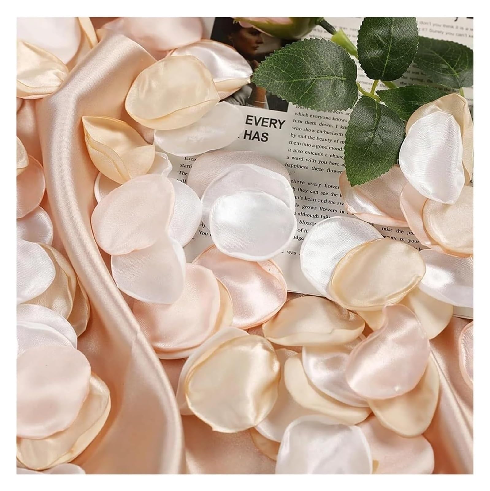 BPABDEITR 200Pcs Artificial Silk Rose Petals Multicolor For Wedding Party Valentine Proposal(Mix)