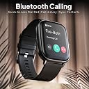 Fire-Boltt Ninja Call Pro Max Bluetooth Calling Smart Watch, 2.01" HD Display, 120+ Sports Modes, Health Suite, AI Voice Assistance, SpO2 & Heart Rate Monitor Smartwatch for Men & Women - Black gallery image