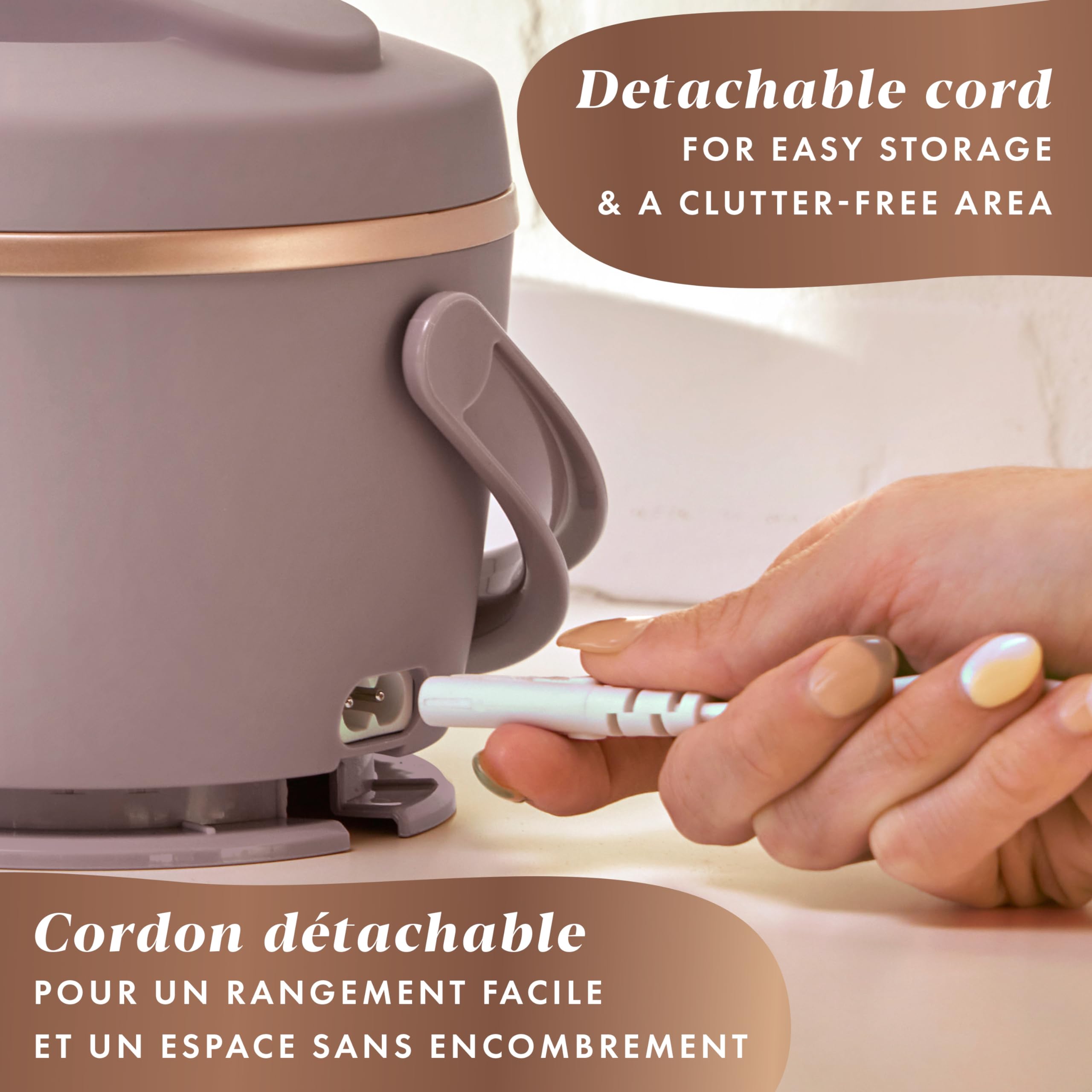 Crock-Pot Boîte à déjeuner électrique portable, chauffe-plats pour une utilisation en déplacement, 591 ml, rose pâle