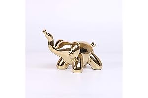 Gold Home Décor Balloon Animal Decor: Accenting any Home with Handmade Ceramic Animal Figurines