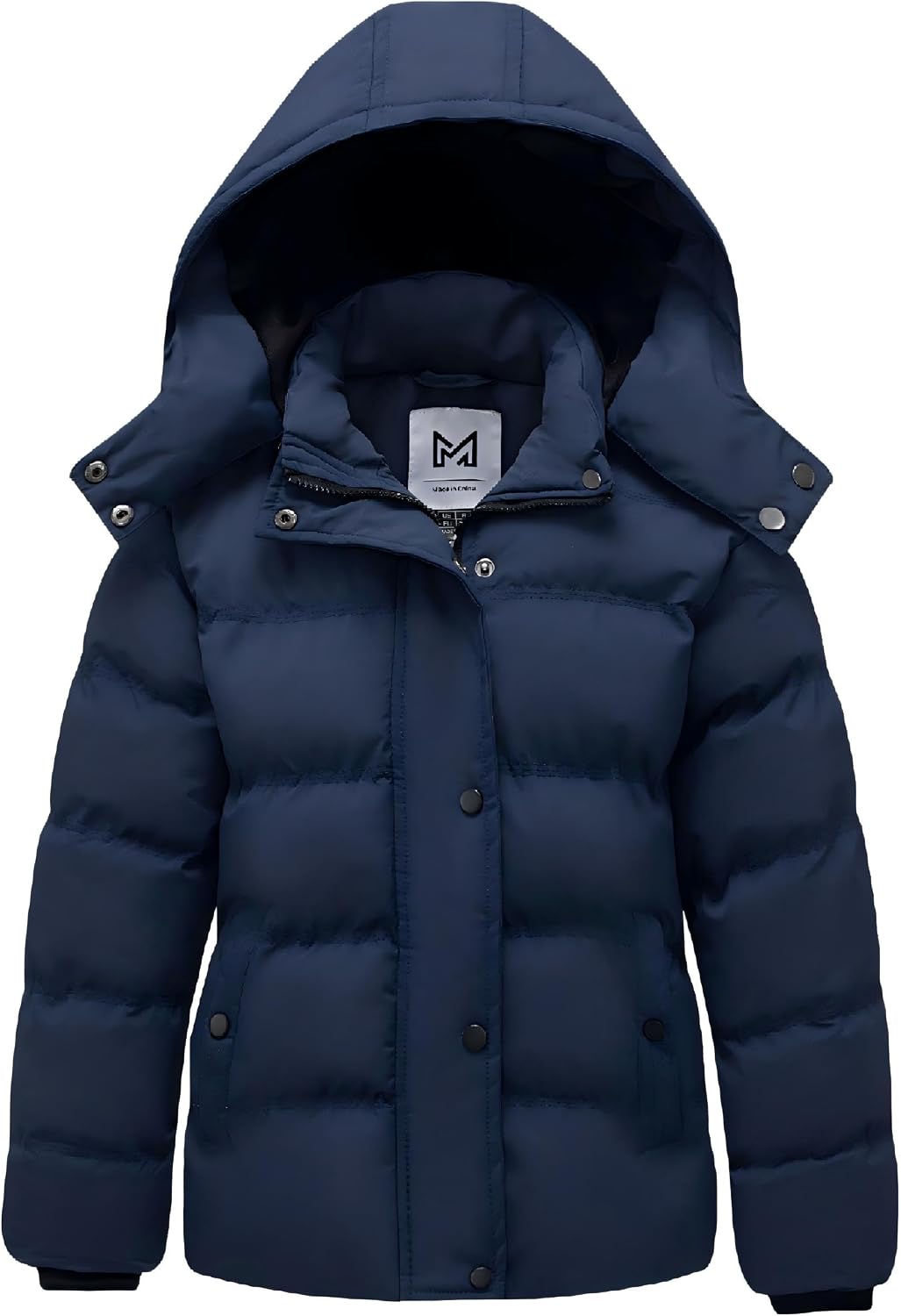KVE Girls' Quilted Waterproof Puffer Jacket with Hood