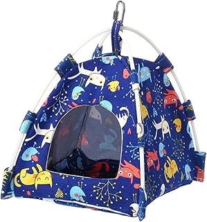 GARVALON Barraca De Pássaro Papagaio Barraca De Árvore Suspensa Rede De Porquinho Da Índia Rede De Pelúcia Pássaro Barraca Quente Para Gaiola Pássaro Rede De Inverno Periquito Barraca De