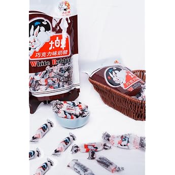 Daihai Rabbit Milk Candy Chocolate Flavor 6.3 oz 180 g L White Rabbit Chocolate Flavor Chocolate Flavor 1, Single Item