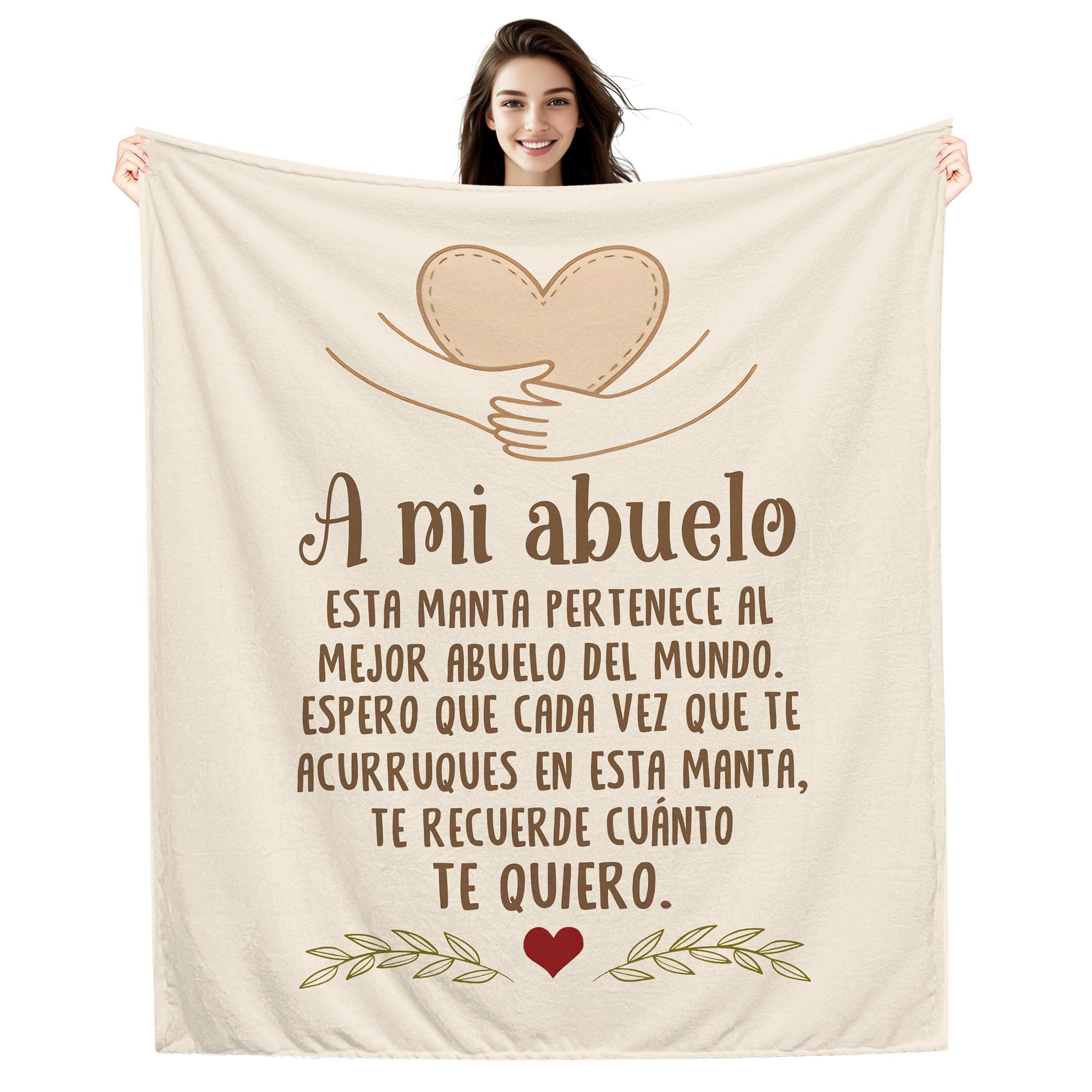 Amorea A mi Abuela Espero Que Cada Vez Que te acurruques en Esta Manta te recuerde cuánto te Quiero Ideas para Regalos Manta para la Abuela Cumpleaños Día de la Madre — view 22
