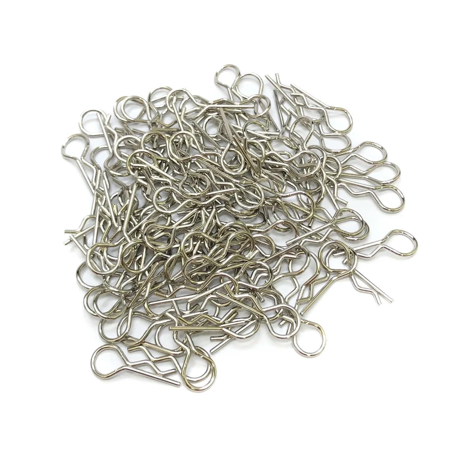 RC Upgrade Accessories for WLtoys 144001 12428 124019 124018 for A959 for A979 for 1:14 RC Car Body Clips Pins Bend Post Parts Truck for Buggy Shell(Silver)